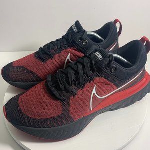 Nike React Infinity Run FK 2 Running Shoes Sneakers Bred Red Black Mens Size 12